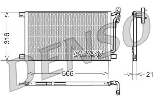 Condenseur, climatisation (Radiateur de climatisation) DENSO ref. DCN05003