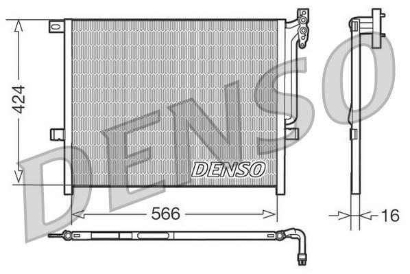 Condenseur, climatisation (Radiateur de climatisation) DENSO ref. DCN05004