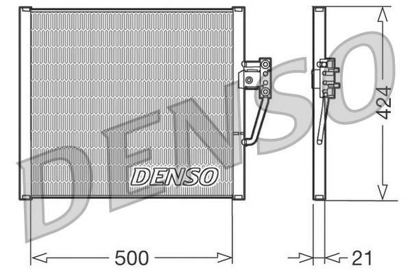 Condenseur, climatisation (Radiateur de climatisation) DENSO ref. DCN05005
