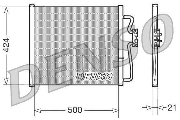 Condenseur, climatisation (Radiateur de climatisation) DENSO ref. DCN05007
