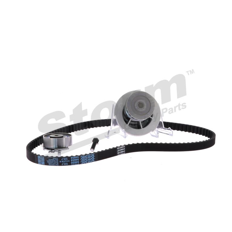Pompe à eau + kit de courroie de distribution (Kit courroie de distribution) Storm ref. 5550019KP