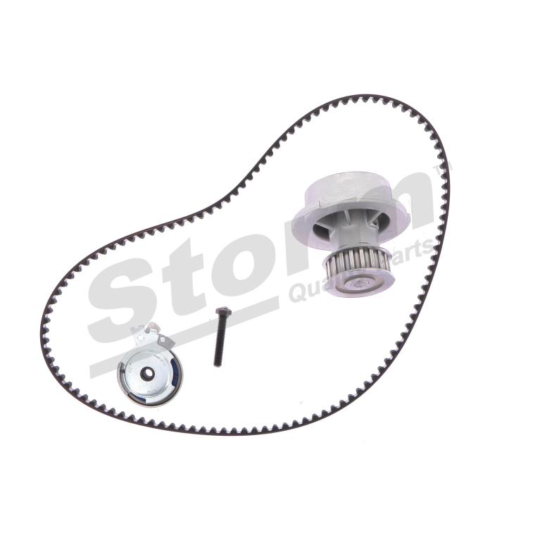 Pompe à eau + kit de courroie de distribution (Kit courroie de distribution) Storm ref. 5550019KP