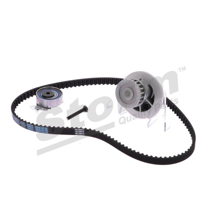Pompe à eau + kit de courroie de distribution (Kit courroie de distribution) Storm ref. 5550019KP