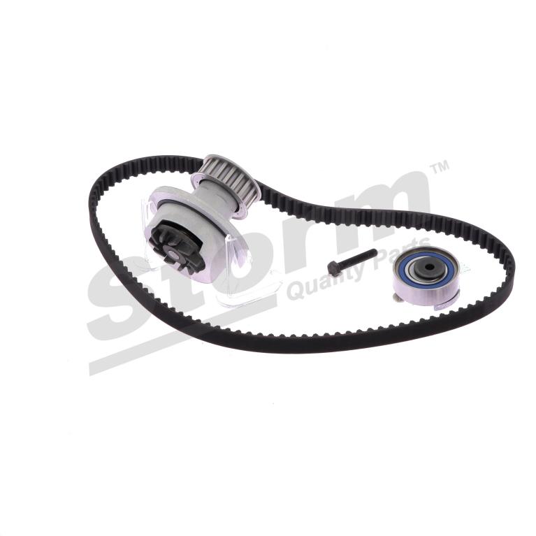 Pompe à eau + kit de courroie de distribution (Kit courroie de distribution) Storm ref. 5550019KP