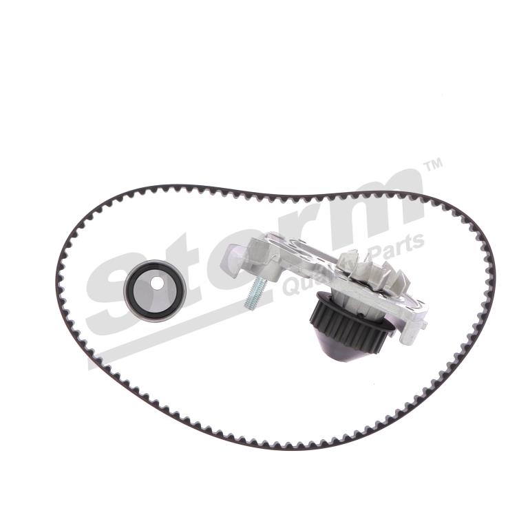 Pompe à eau + kit de courroie de distribution (Kit courroie de distribution) Storm ref. 5550057KP