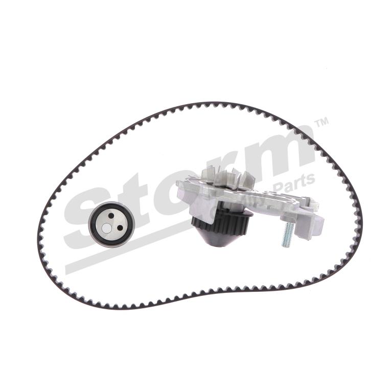 Pompe à eau + kit de courroie de distribution (Kit courroie de distribution) Storm ref. 5550057KP