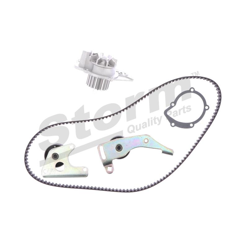 Pompe à eau + kit de courroie de distribution (Kit courroie de distribution) Storm ref. 5550116KP