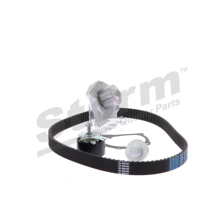 Pompe à eau + kit de courroie de distribution (Kit courroie de distribution) Storm ref. 5550579KP