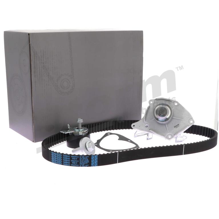 Pompe à eau + kit de courroie de distribution (Kit courroie de distribution) Storm ref. 5550579KP