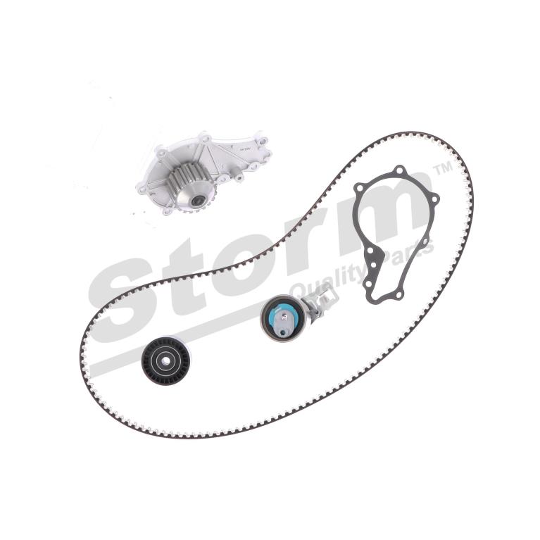 Pompe à eau + kit de courroie de distribution (Kit courroie de distribution) Storm ref. 5550917KP