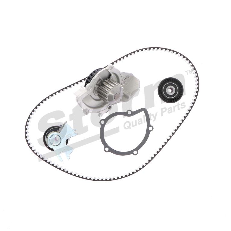 Pompe à eau + kit de courroie de distribution (Kit courroie de distribution) Storm ref. 5550967KP