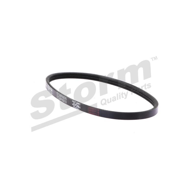 Courroie trapézoïdale à nervures Storm ref. STO3PK0576