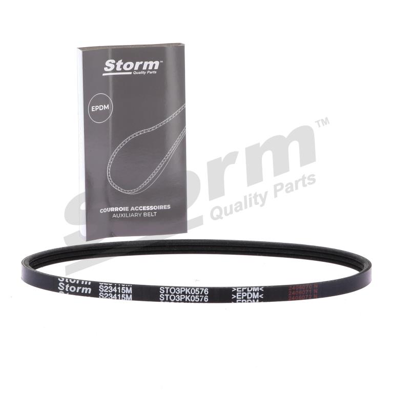 Courroie trapézoïdale à nervures Storm ref. STO3PK0576