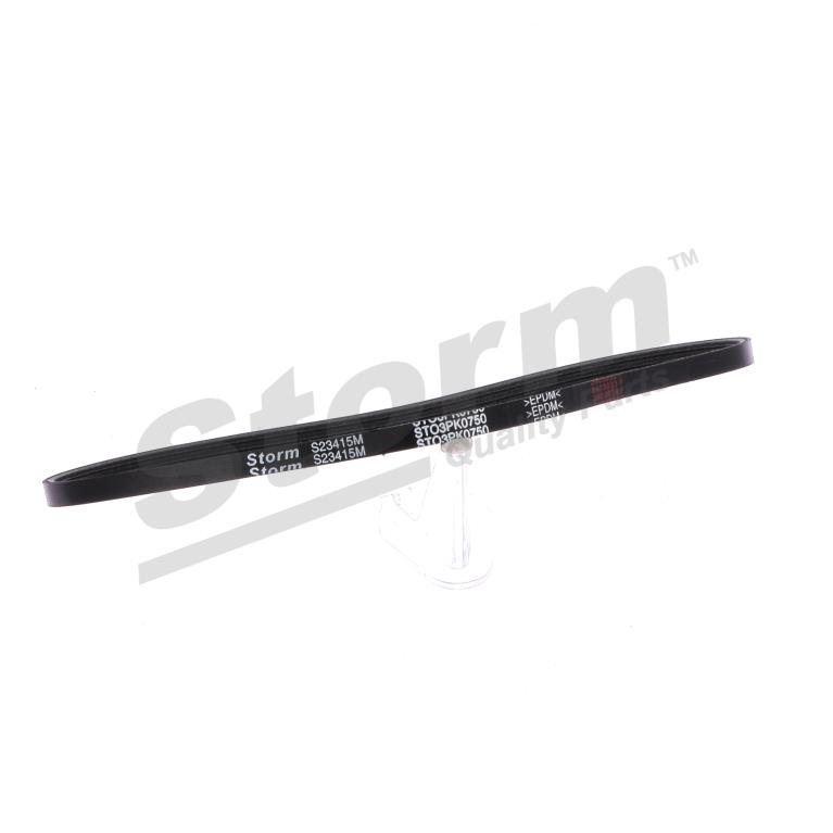 Courroie trapézoïdale à nervures Storm ref. STO3PK0750