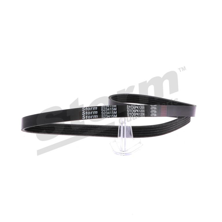 Courroie trapézoïdale à nervures Storm ref. STO5PK1200