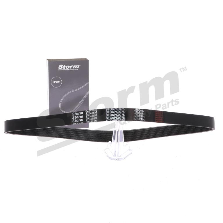 Courroie trapézoïdale à nervures Storm ref. STO6PK0975