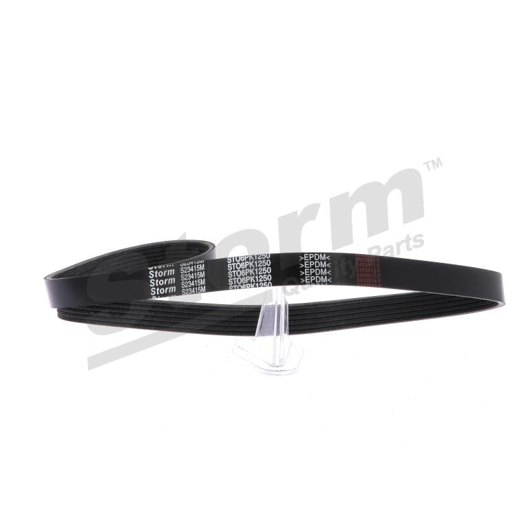 Courroie trapézoïdale à nervures Storm ref. STO6PK1250