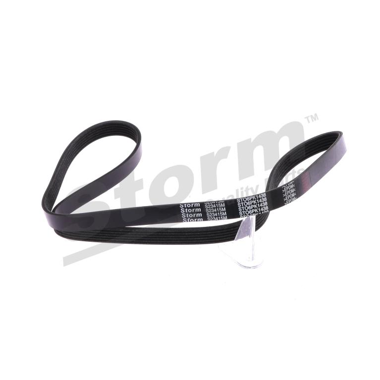 Correa trapezoidal nervada Storm ref. STO6PK1438