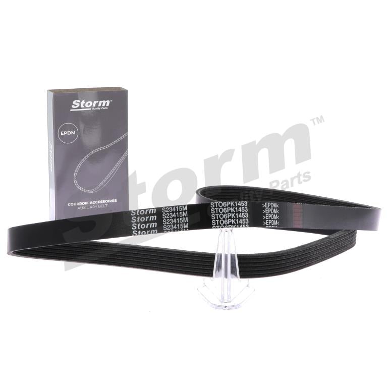 Courroie trapézoïdale à nervures Storm ref. STO6PK1453