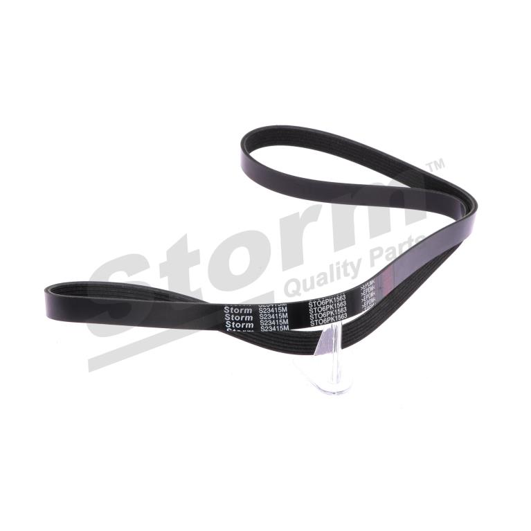 Courroie trapézoïdale à nervures Storm ref. STO6PK1563