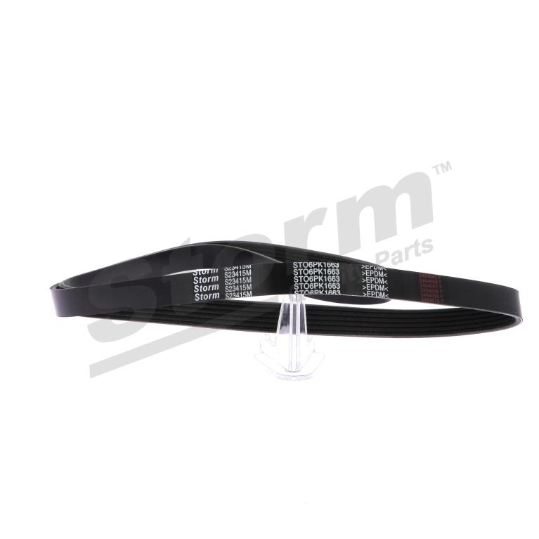 Courroie trapézoïdale à nervures Storm ref. STO6PK1663