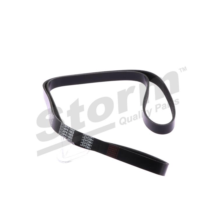 Courroie trapézoïdale à nervures Storm ref. STO6PK1663