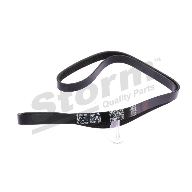 Courroie trapézoïdale à nervures Storm ref. STO6PK1708