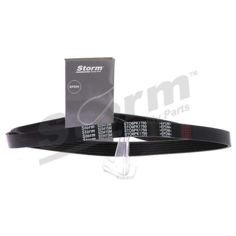 Courroie trapézoïdale à nervures Storm ref. STO6PK1750