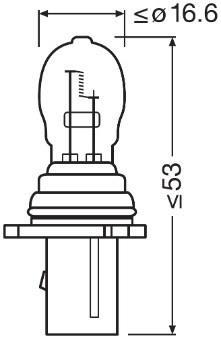 Ampoule OSRAM P13W - ref. 828