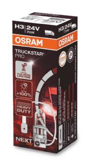 Ampoule OSRAM 1 ✕ H3 TRUCKSTAR® PRO (Next Gen) - 64156TSP