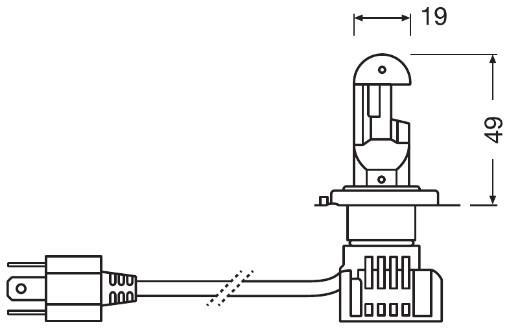 Ampoule, projecteur longue portée OSRAM ref. 64193DWNB