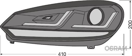 Juego faros principales OSRAM ref. LEDHL102-BK