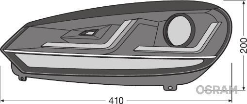 Juego faros principales OSRAM ref. LEDHL102-GTI