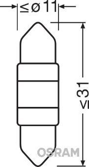 Ampoules LED Eclairage d'intérieur et signalisation OSRAM LEDriving PREMIUM Retrofit - - ref. 6497CW-01B