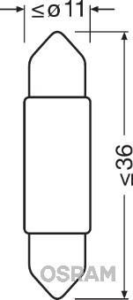 Ampoules LED Eclairage d'intérieur et signalisation OSRAM LEDriving STANDARD Retrofit - - ref. 6436CW-01B
