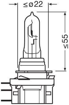 Ampoule, projecteur longue portée OSRAM H15 - ref. 64176CBI-HCB