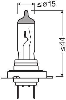 Lámpara, faro de carretera OSRAM H7 - ref. 64210CLC