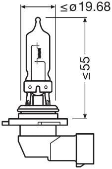 Ampoule, projecteur longue portée OSRAM 2 ✕ HB3 - ref. 9005NL-HCB