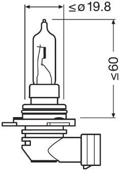 Ampoule OSRAM HIR2 - ref. 9012CBN
