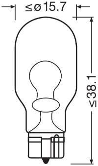 Ampoule OSRAM 2 ✕ W16W - ref. 921-02B
