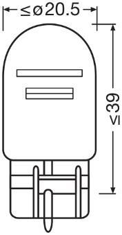 Lâmpada, luz de travagem/luz traseira OSRAM 2 ✕ W21/5W - ref. 7515-02B