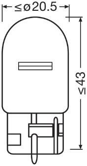 Ampoule OSRAM 2 ✕ W21W - ref. 7505-02B
