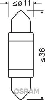 Ampoules LED Eclairage d'intérieur et signalisation  OSRAM LEDriving PREMIUM Retrofit - SV8.5-8 - ref. 6498WW-01B