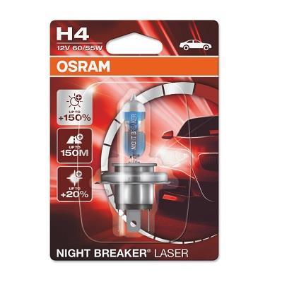 Ampoule, projecteur longue portée OSRAM 1 ✕ H4 NIGHT BREAKER® LASER - 64193NL-01B