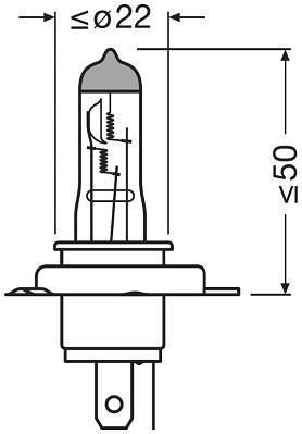 Lámpara, faro de carretera OSRAM ref. 64181L