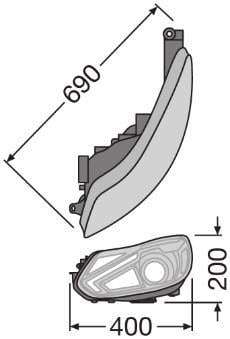 Juego faros principales OSRAM ref. LEDHL105-BK