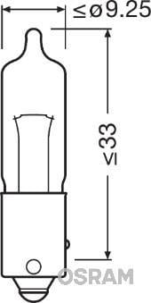 Ampoule, feu clignotant OSRAM 10 ✕ HY21W - ref. 64137ULT