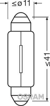 Ampoule OSRAM 1 ✕ C5W ORIGINAL - 6424