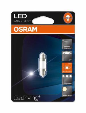 Ampoules LED Eclairage d'intérieur et signalisation  OSRAM LEDriving PREMIUM Retrofit - SV8.5-8 - ref. 6498WW-01B