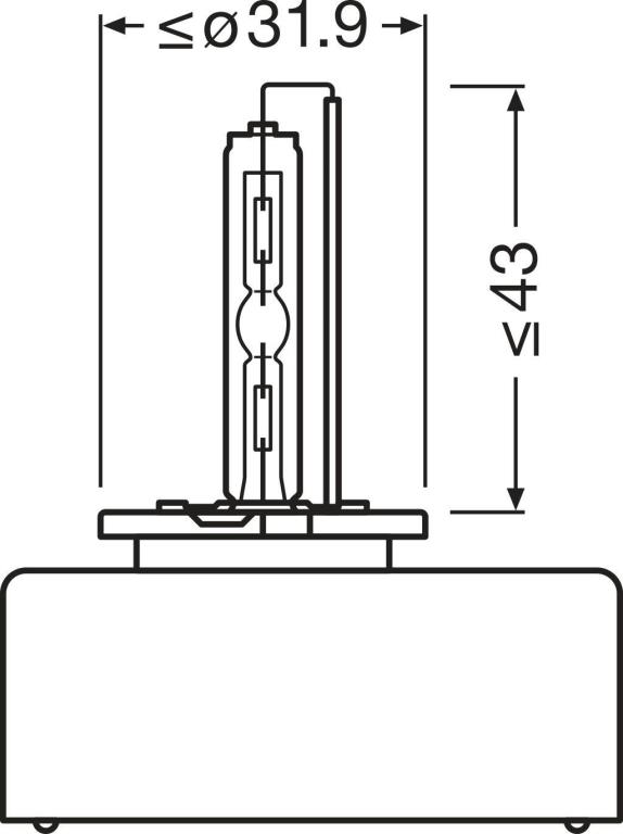 Lámpara OSRAM 1 ✕ D5S - ref. 66540